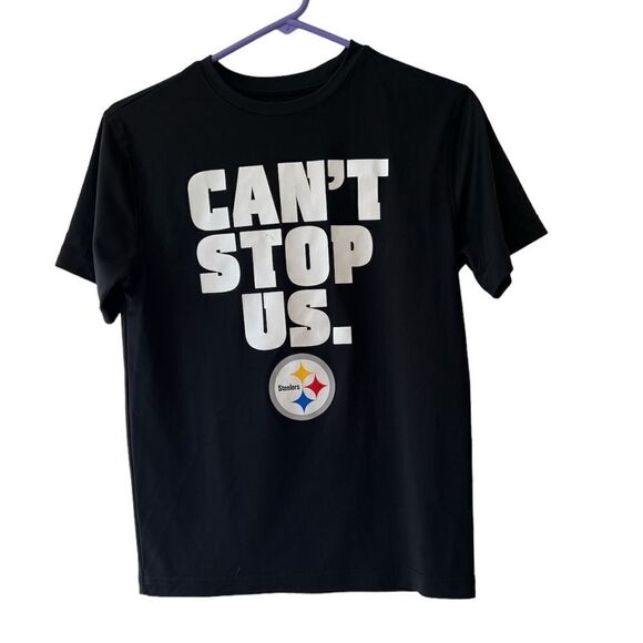 Pittsburgh Steelers youth boys size 10/12 polyester shirt. - Picture 1 of 5